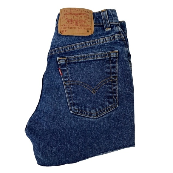 Women’s Levi’s 517 Denim Cutoff Shorts Size 3 - Picture 1 of 9
